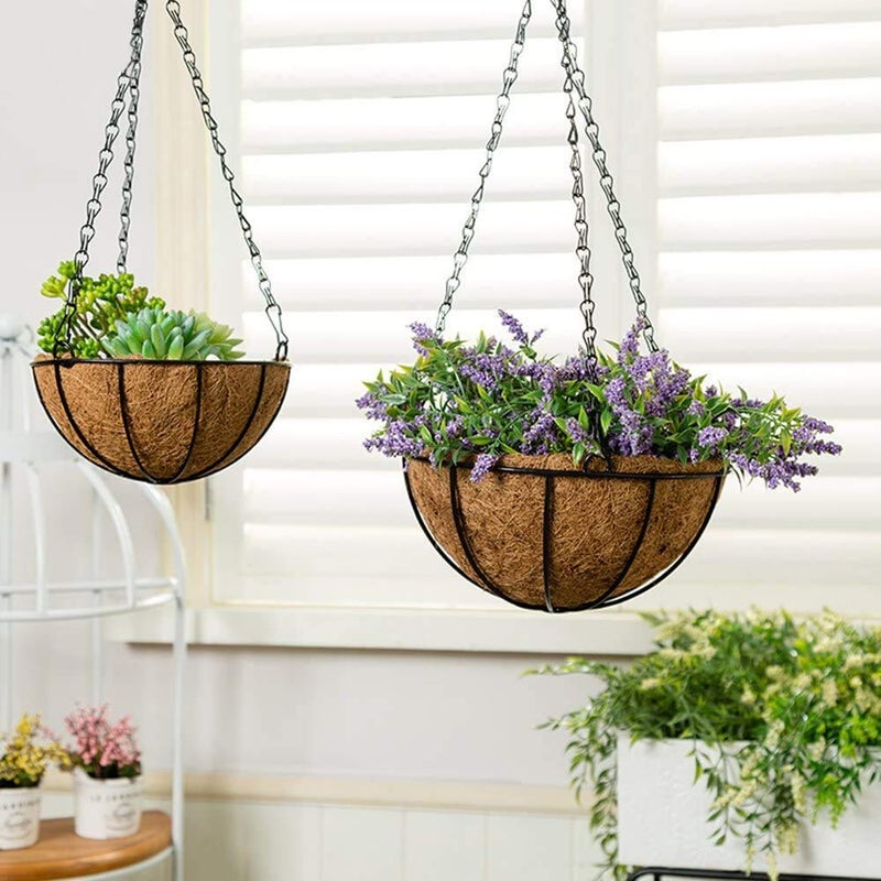HHTHH 4pcs 18 inch Black Hanging Basket Chain with Hooks Flower Plant Pot Replacement Chain Hanger for Bird Feeders Planters Lanterns and Ornaments - Image 4